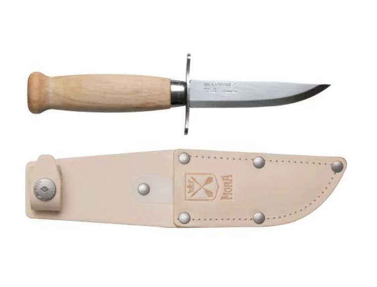 MORAKNIV Scout 39 (S) kés, natúr, bőr tokkal termék fő termékképe