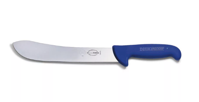 DICK ErgoGrip henteskés (18 cm) merev, ívelt, kék termék fő termékképe