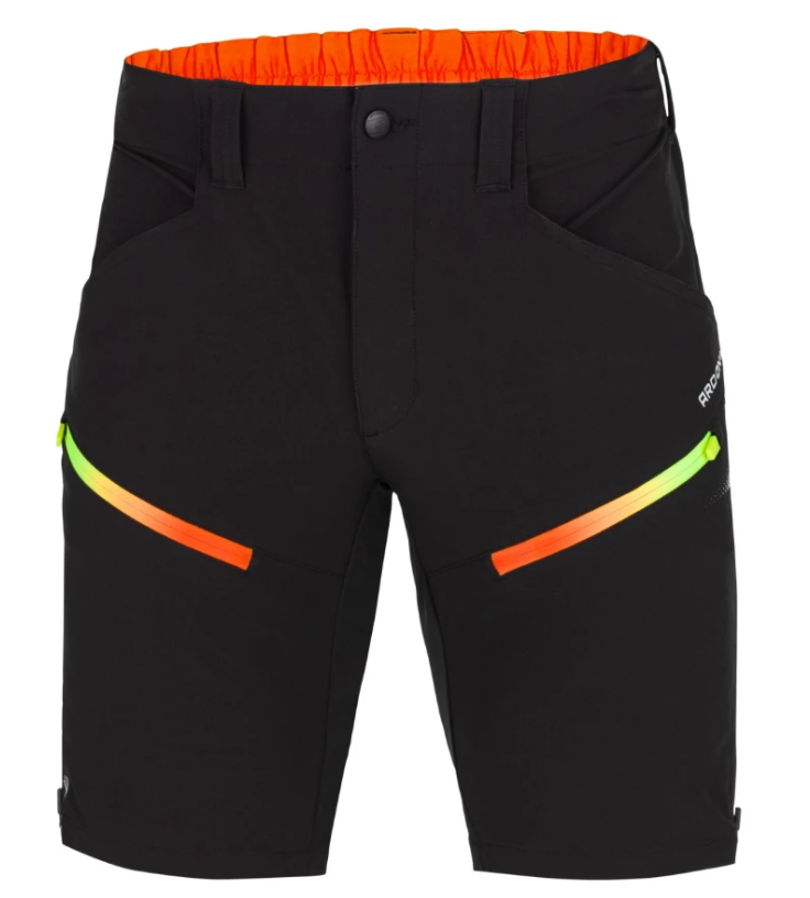 Ardon Creatron férfi softshell rövidnadrág stretch fekete-neon termék fő termékképe