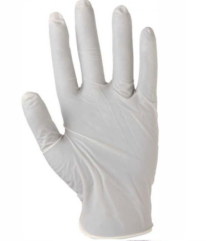 Egyszerhasználatos Latex kesztyű, púdermentes  (100db) termék fő termékképe