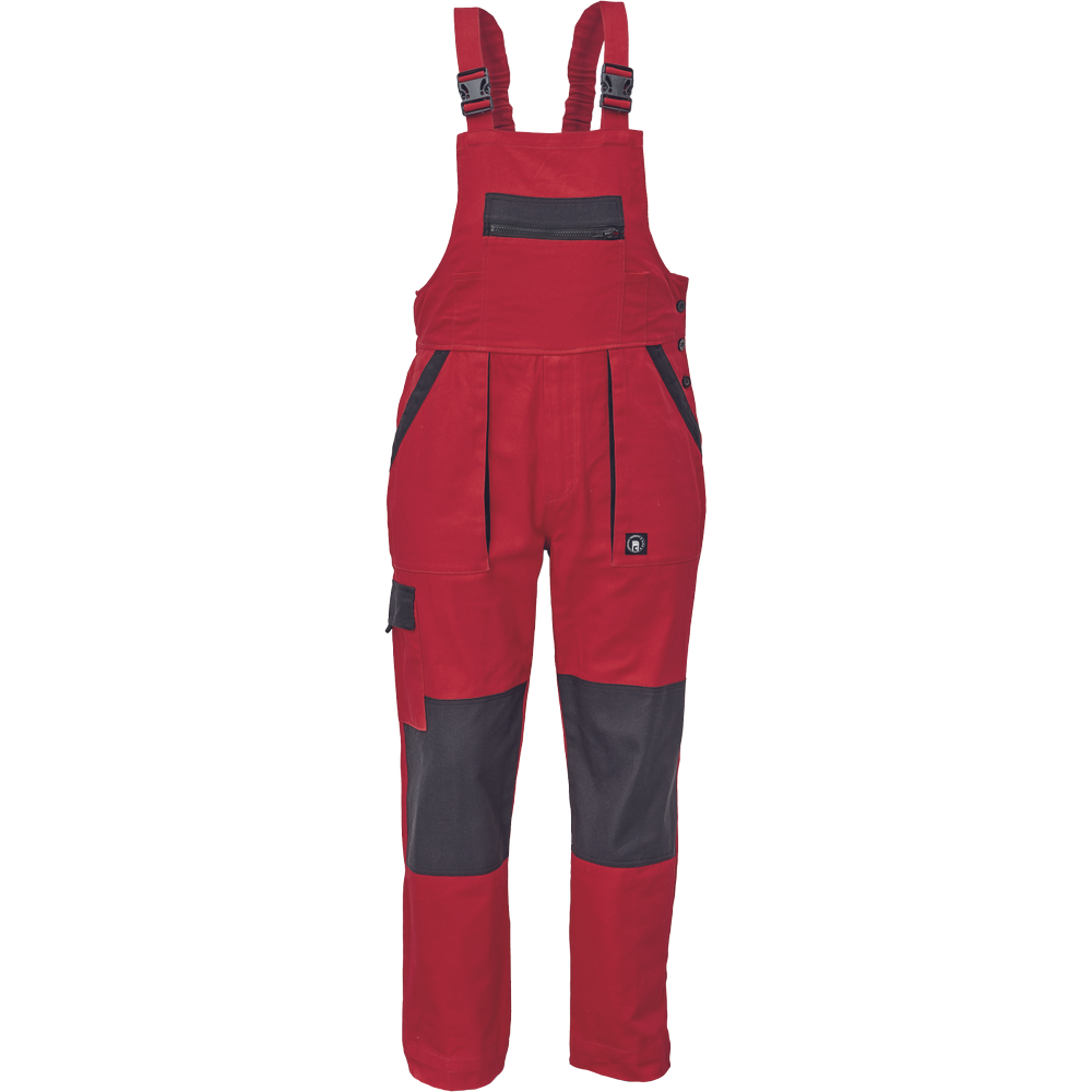 Cerva MAX NEO 100% pamut kantáros nadrág - piros termék fő termékképe