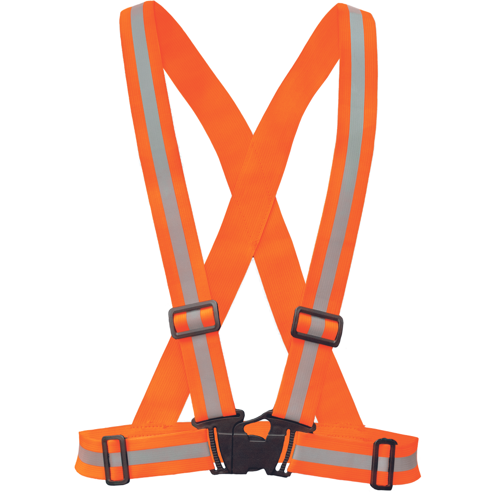 Cerva REFROX jólláthatósági rugalmas vállpánt / hám - narancs termék fő termékképe