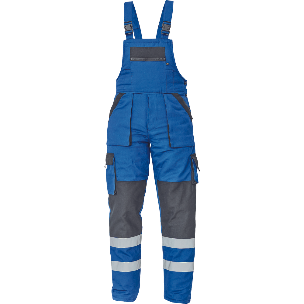 Cerva MAX WINTER RFLX kantáros nadrág bélelt kék termék fő termékképe