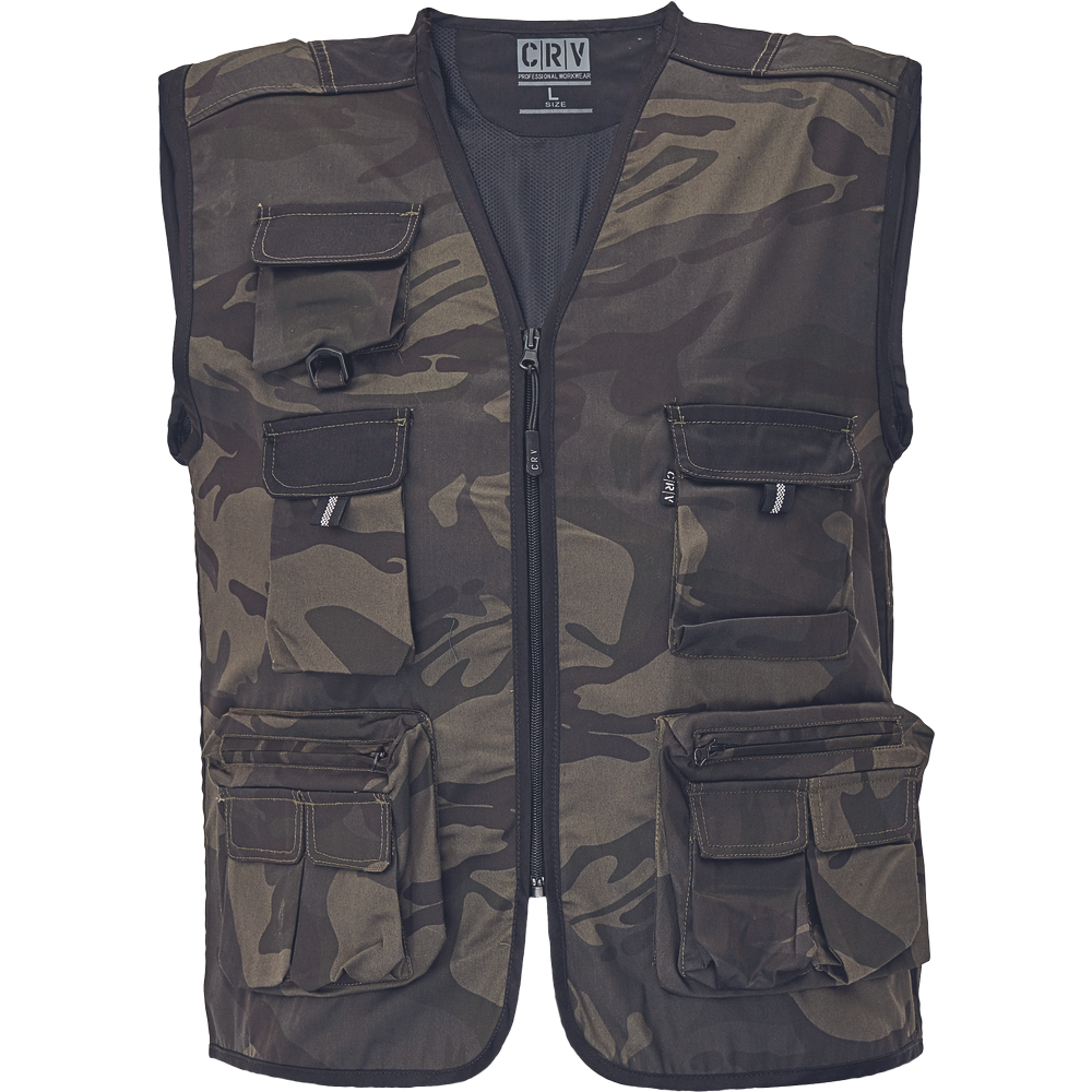 Cerva Crambe mellény terepszínű-SÖTÉTBARNA, SÖTÉT OLAJZÖLD termék fő termékképe