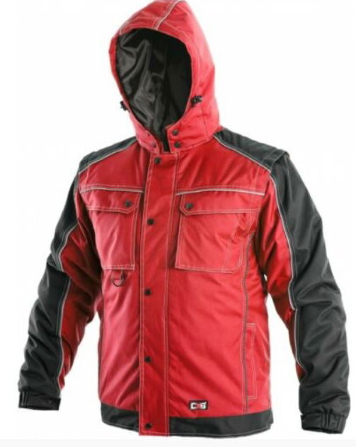 CXS Irvine bélelt kabát 2in1 piros-fekete termék fő termékképe