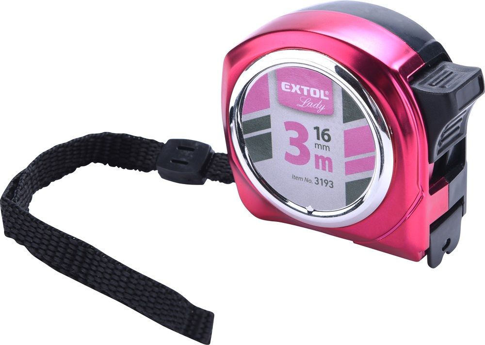 Extol Lady mérőszalag 3 m - rózsaszín termék fő termékképe