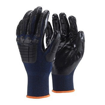 TOP Shield nitril márott védőkesztyű TPE protektorokkal termék fő termékképe