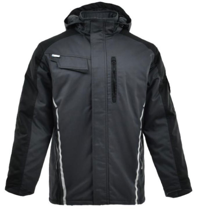 Sara Standard Winter bélelt kabát sötétszürke-fekete termék fő termékképe