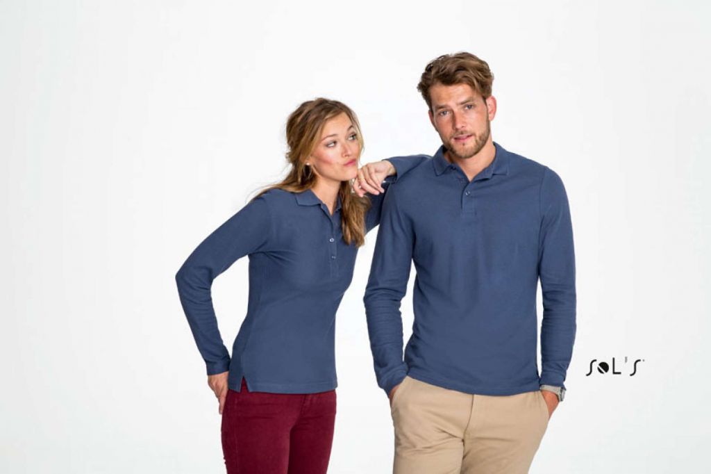 Sol's Hosszú ujjú galléros póló 100% pamut - 11353 termék fő termékképe