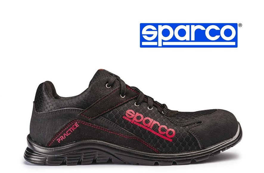 Sparco Practice fekete-piros munkavédelmi cipő S1P termék fő termékképe