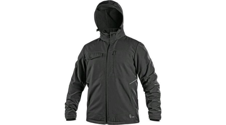 CXS STRETCH SOFTSHELL KABÁT, FEKETE termék fő termékképe
