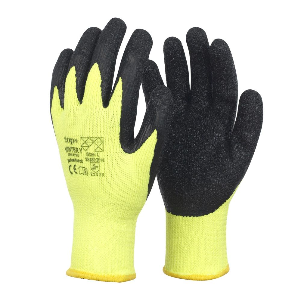 TOP Winter latex mártott védőkesztyű, bélelt termék fő termékképe