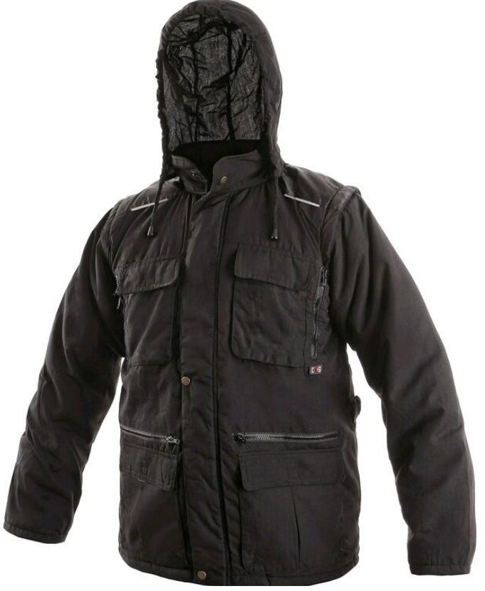 CXS Georgia bélelt kabát 2in1 fekete termék fő termékképe
